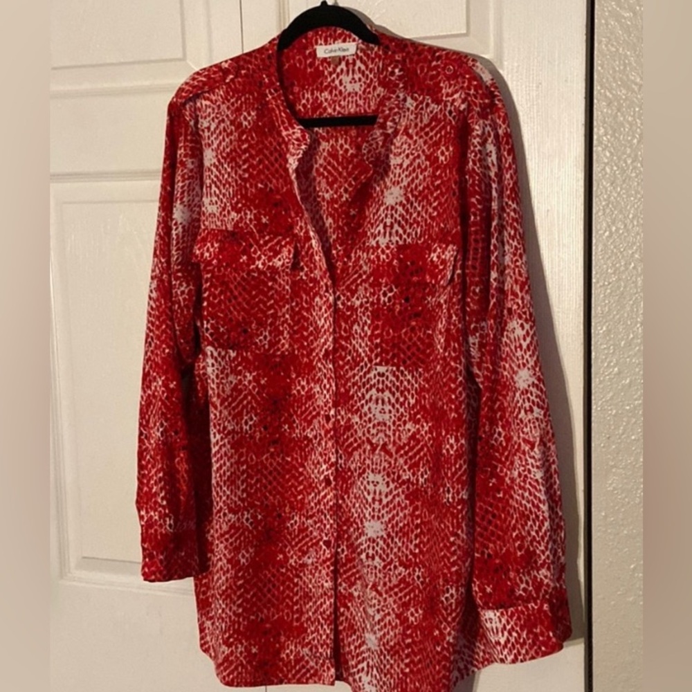 Calvin Klein snakeskin print